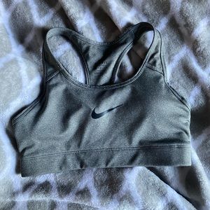 Grey nike sports bra